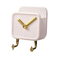 Bothyi - Soporte De Montaje En Pared Para Cepillo De Dientes Para Baño En Casa, Organizador Sin Perforaciones, Estante Para Tazas, Blanco