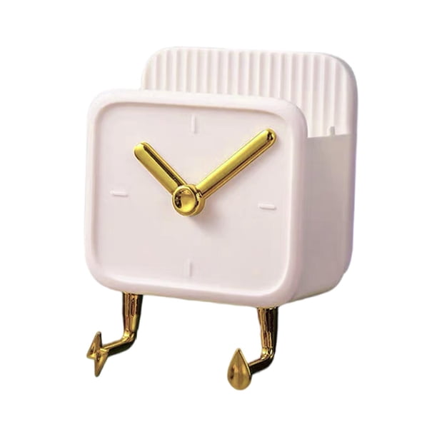 Soporte De Montaje En Pared Para Cepillo De Dientes Para Baño En Casa, Organizador Sin Perforaciones, Estante Para Tazas, Blanco