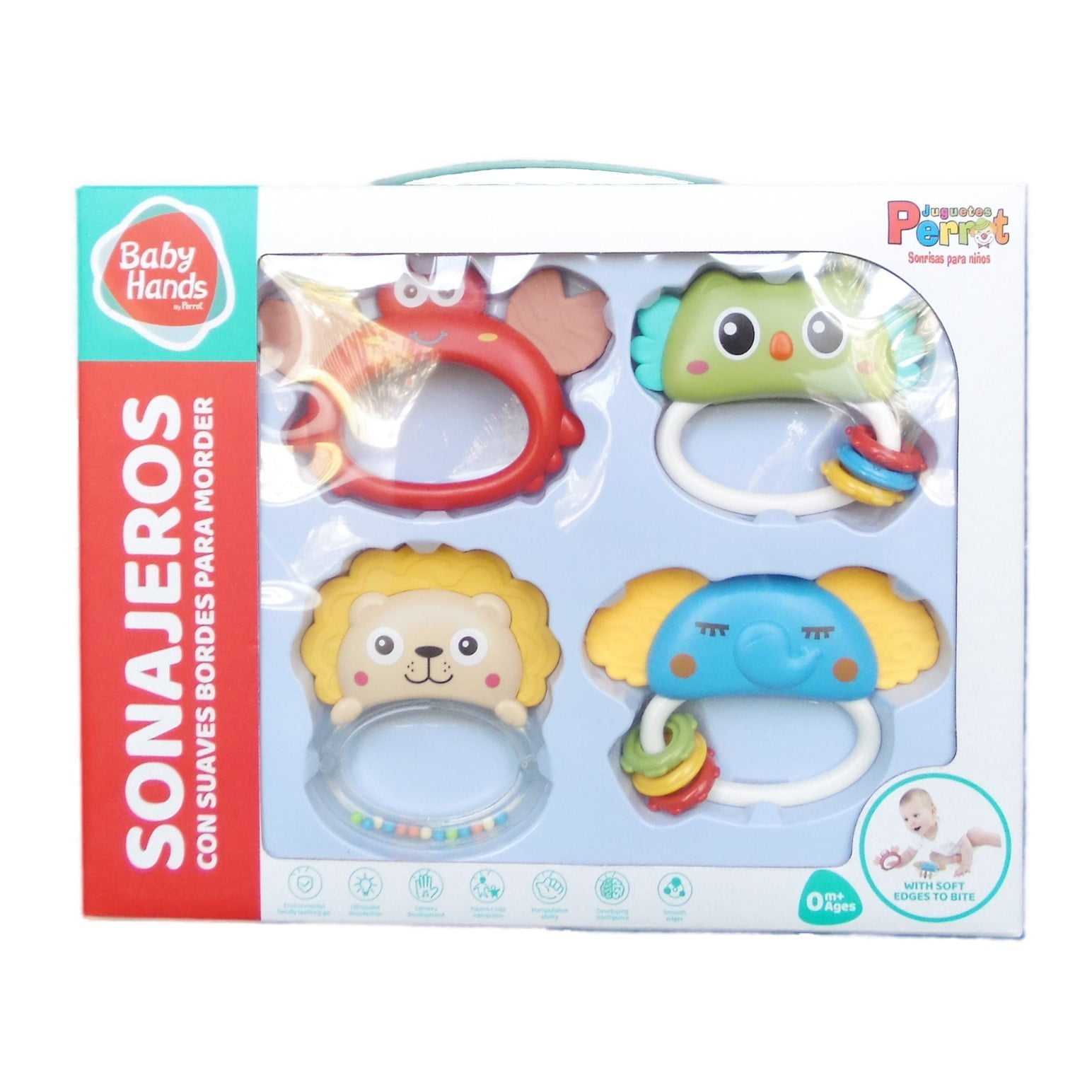 Perrot - Set De 4 Cascabeles Con Mordedor