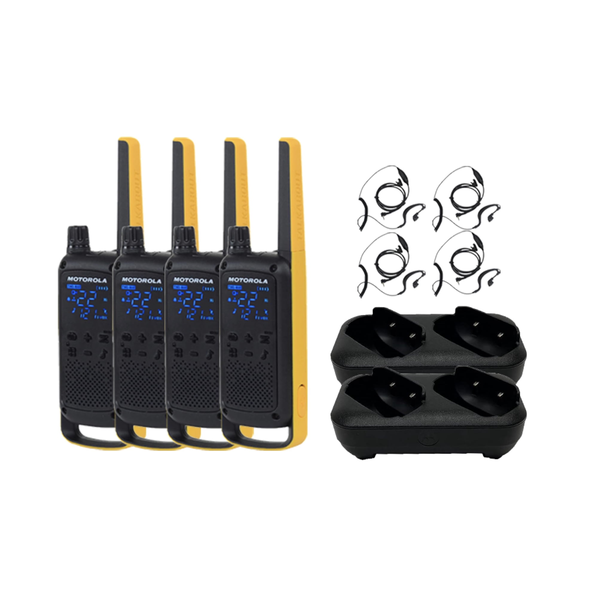 Motorola Solutions - Radio Bidireccional Motorola Talkabout T470, Paquete De 4 Walkie-talkies