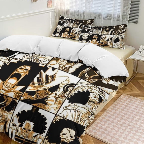 Brook Bed Duvet Cover Funny Anime Cartoon Bedding Se Lightweight3 Piece Comforter Se, cases