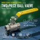thumbnail image 2 of Válvula de bola Midline Valve 1/4" de acero inoxidable 304, paso total, 2 of 9