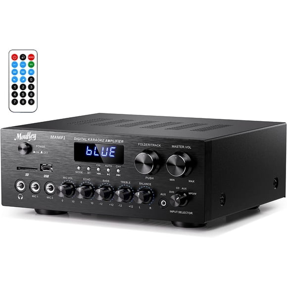 Amplificador Estéreo Moukey Bluetooth 5.0 400W 2.0 Canal