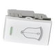 thumbnail image 2 of Pack 5 Modulo Interruptor Pulsador 10A 250V Diseño Campana Blanco, 2 of 4