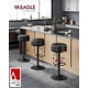 thumbnail image 2 of Set de 4 taburetes de bar VASAGLE EKHO giratorios 360° y ajustables, 2 of 6
