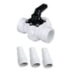 thumbnail image 4 of Reemplazo de válvula desviadora de tres vías 1 1/2" Durable Fácil de instalar Conexión de mangueras de piscina Válvula desviadora de piscina para pisc, 4 of 5