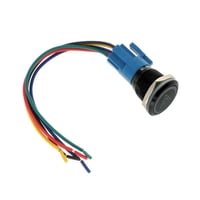 Ioensy - Botón De Interruptor De Luces De Peligro, Botón De Interruptor De Doble Destello Para Vehículos Y Motos