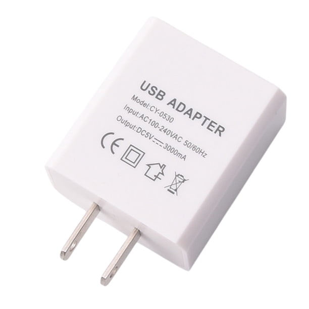 Cargador USB de 5 V y 3 A para teléfono móvil, tableta y ordenador de 15 W, adaptador de carga rápida.