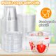 thumbnail image 3 of Vasos de plástico para postres Alaeseje, 6 oz (180 ml), paquete de 100 con tapas, 3 of 7