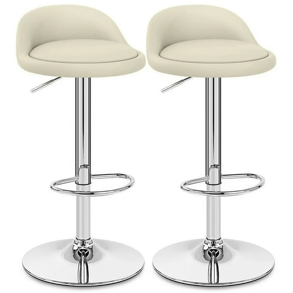 Pack 2 Pisos de Bar Altura Regulable Beige