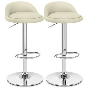 Novahus - Pack 2 Pisos De Bar Altura Regulable Beige