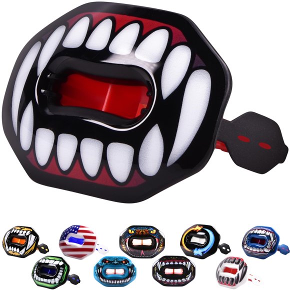 Protector bucal de fútbol Oral Mart Vampire Fangs con protector labial