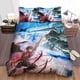 thumbnail image 1 of Black Clover and Bleach Cross Over Asta vs Strawberry Sheet Duvet Cover Bedding Set3-Piece Bedding Set (1 Duvet Cover + 2 Pillow Shams), 1 of 2