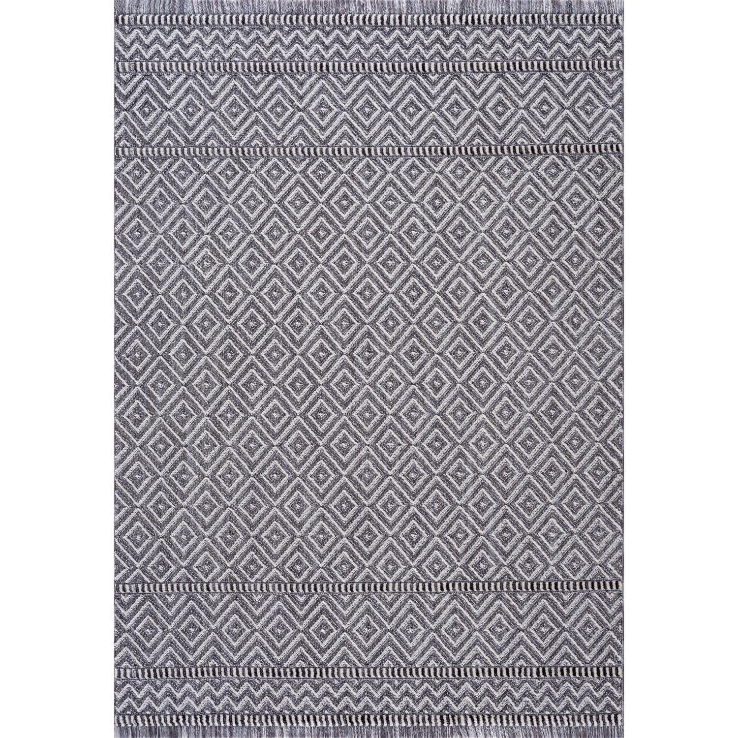 Alfombra United Weavers Chelsea Houska Con Detalles Grises De 56 Cm X 91 Cm