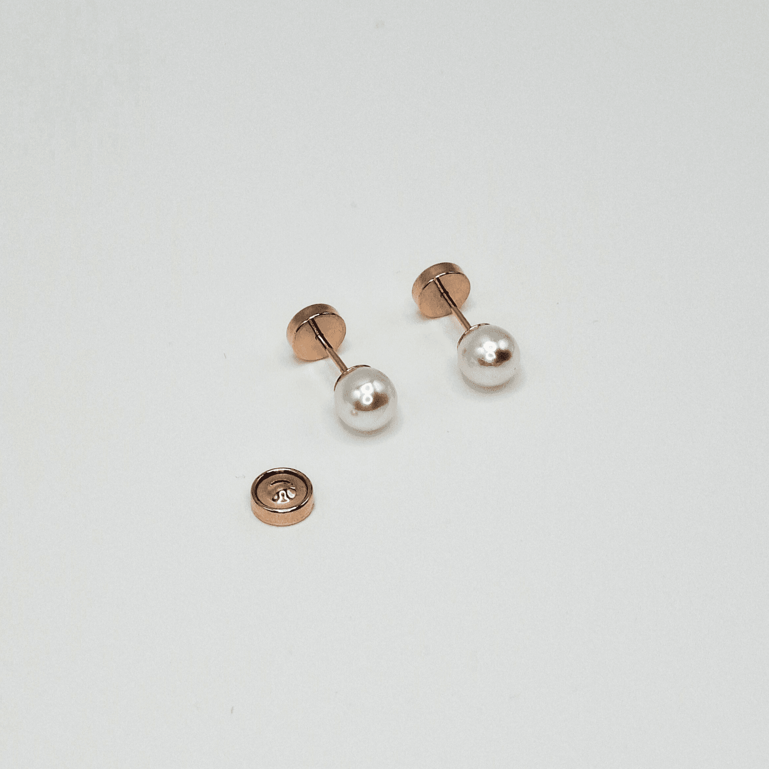 Rba Y Co - Aros Abridores Para Bebé Y Niña Laminado En Oro 20k Modelo Perla.