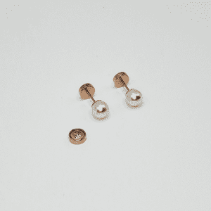 Rba Y Co - Aros Abridores Para Bebé Y Niña Laminado En Oro 20K Modelo Perla.