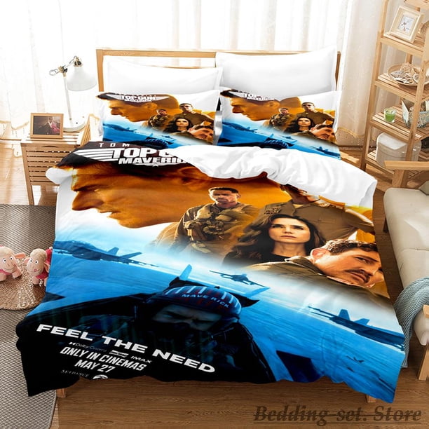 New Top Gun Maverick Bedding Set Bed Set Aldult Kid Bedroom Duvetcover Sets parure de lit Bed