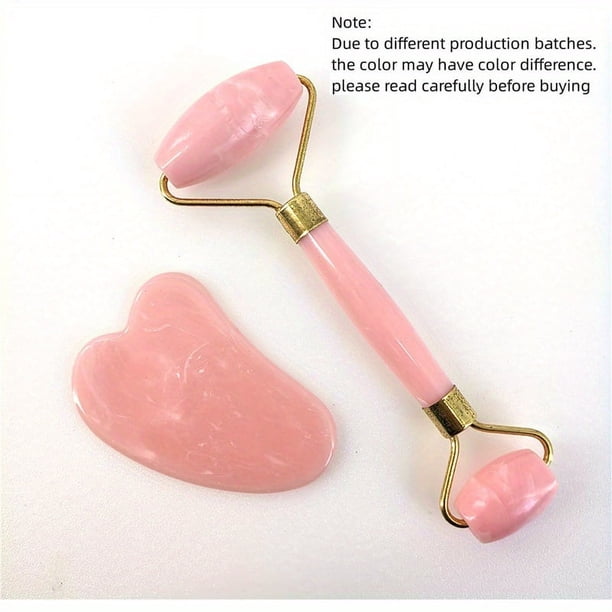 Relax & Rejuvenate with the Jade Roller Gua Sha Set - Facial Roller, Rose Quartz Massage & Back Scraping for Pain & Wrinkle Relief!