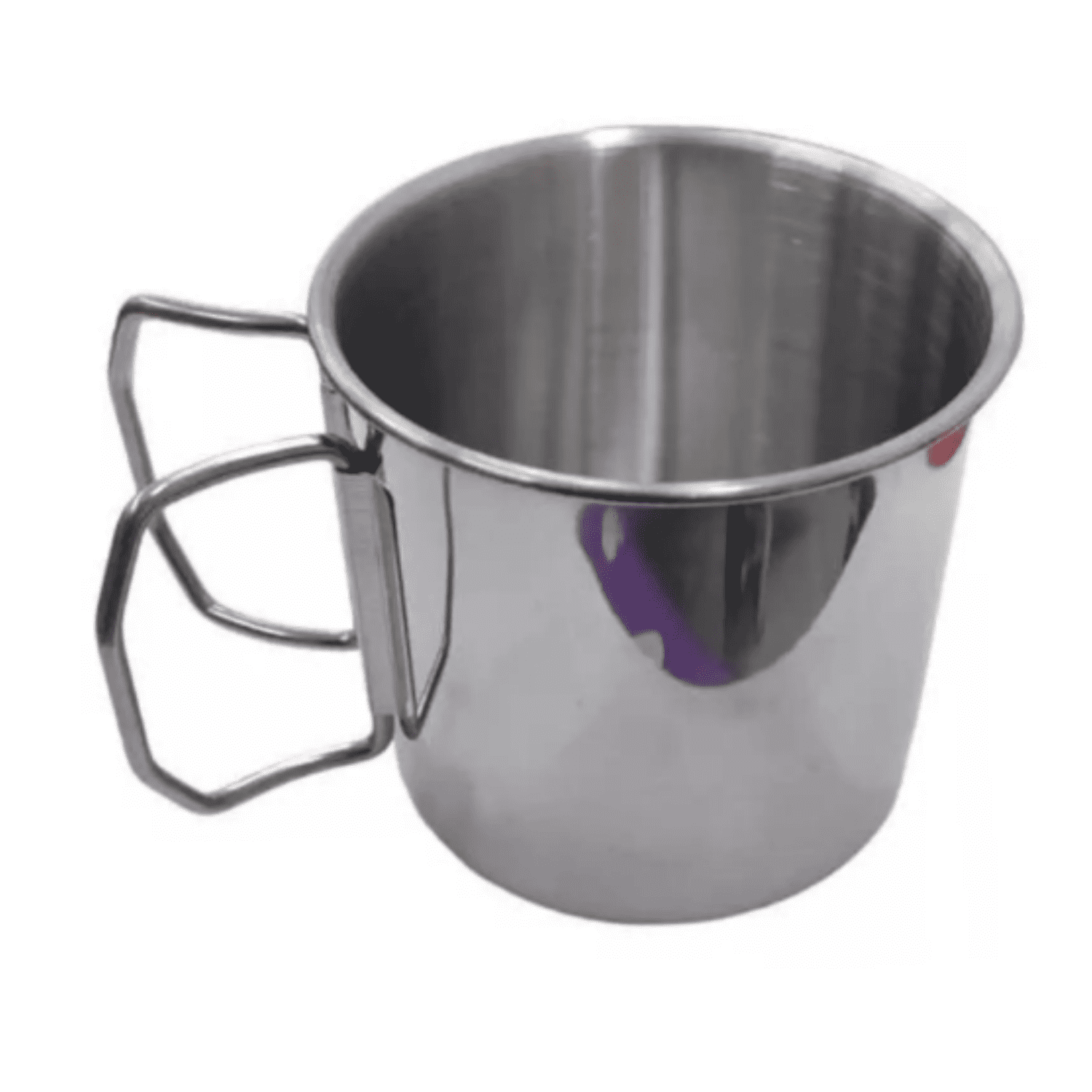 Genérico - Taza Portátil Acero Inoxidable Mosquetón Vaso Camping