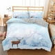 thumbnail image 1 of Frozen World Deer Quilt Duvet Cover Set Soft Bedclothes Comforter Cover3-Piece Bedding Set, 1 of 5