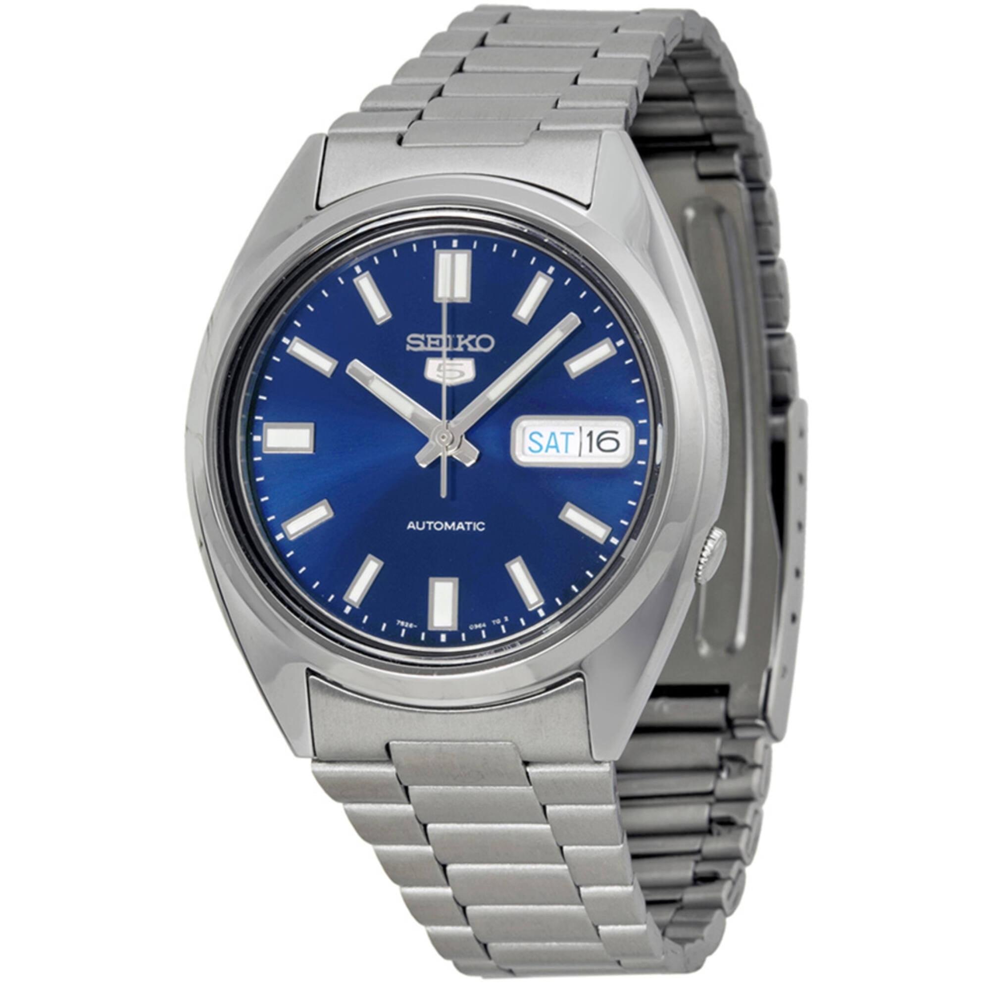 Reloj Seiko 5 Automático Para Hombre Con Esfera Azul Snxs77j1
