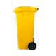thumbnail image 2 of Basurero Contenedor Basura 120 lts. amarillo QRubber, 2 of 3