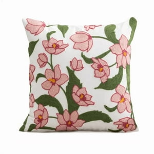 Genérico - Fundas De Cojines Bordadas A Elección 45X45 Diseño 44 Color Blanco