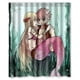 thumbnail image 1 of Cortina de ducha de cola de hada de anime japonés, juego de cortina de baño con ganchos, tamaño 60 x 72 pulgadas, 1 of 3