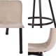 thumbnail image 5 of Pack 2 Piso De Bar Brickman Beige, 5 of 6
