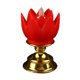 thumbnail image 3 of Luz De Loto Solemne Santa Luz Budista Para El Santuario Decorativo Al Aire Libre Rojo, 3 of 5