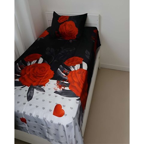 Genérico - Juego De Sabana Plaza Y Media Flores