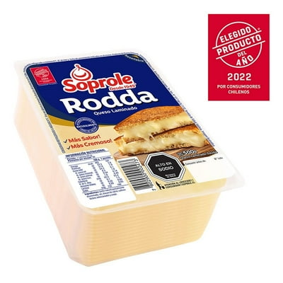 Queso Gauda Rodda Laminado 500 G Soprole