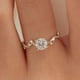 thumbnail image 1 of Exquisite Fashion Branch Shape Ring Elegant Rhinestone Decor Ring Jewelry Gift For Women Girl Birthday Valentine's Day Anniversary, 1 of 2