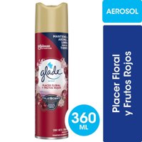 Desodorante Ambiental Aerosol Placer Floral Y Frutos Rojos Lata 360 Cc Glade