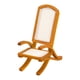 thumbnail image 1 of Silla De Mimbre De Madera Para Casa De Muñecas, Sillón En Miniatura Para Playa, Balcón Interior, 1:12, 1 of 5
