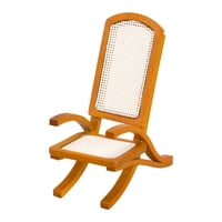 Bothyi - Silla De Mimbre De Madera Para Casa De Muñecas, Sillón En Miniatura Para Playa, Balcón Interior, 1:12