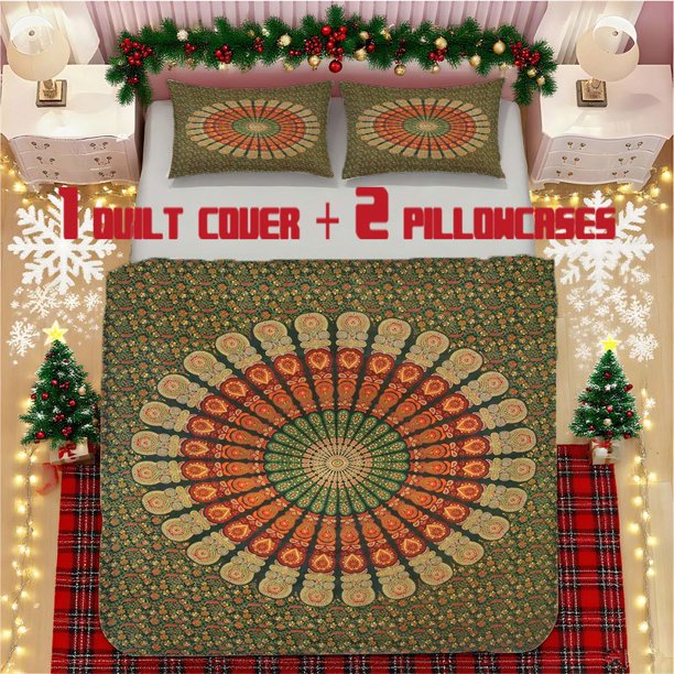 Mandala Art Soft Printed Bedding Set Polyester Fabric Decorative & Warm