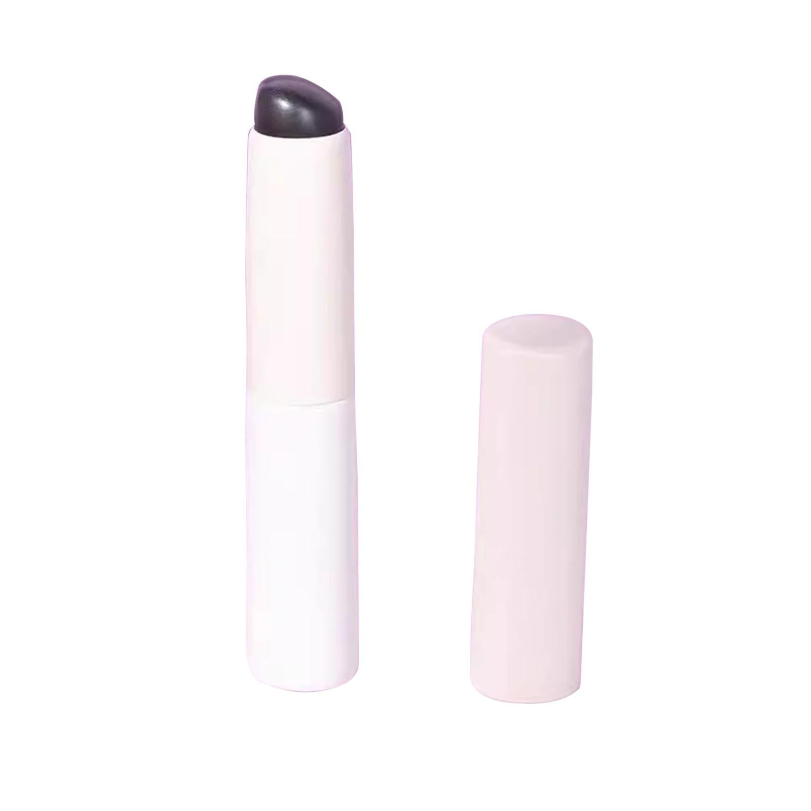 Magideal - Pincel De Labios De Silicona, Pincel Debajo De Los Ojos Con Tubo De Aluminio, Pincel De Labios De Silicona, Pincel De Lápiz Labial Para Bell Blanco