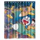 thumbnail image 1 of Cortina de ducha Doraemon, juego de cortina de baño con ganchos, tamaño 60 x 72 pulgadas, 1 of 3