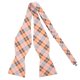 thumbnail image 1 of Corbata de moño PenSee 98 cm naranja a cuadros de seda tejida, 1 of 5