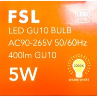 Pack X3 Ampolletas Led Gu10 5W- (Luz Cálida) Fsl