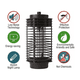 thumbnail image 2 of Lampara Mata Insectos Voladores Led Grande 3w Negro, 2 of 2