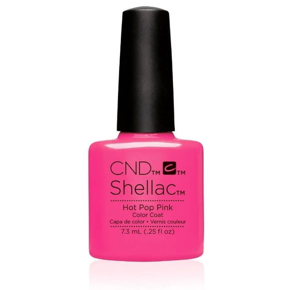 Esmalte de uñas CND Shellac Power Color Coat Hot Pop Pink