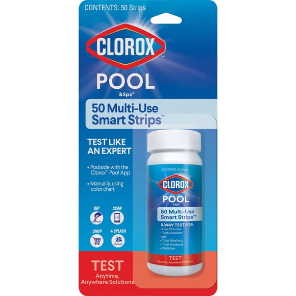 Tiras reactivas para analizar el agua de la alberca Clorox Pool&Spa My Pool Care Assistant