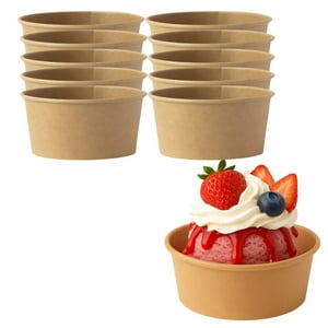 Disparo - Set 20 Envases Sopa Doble Pared Kraft 177Ml 6Oz Desechable