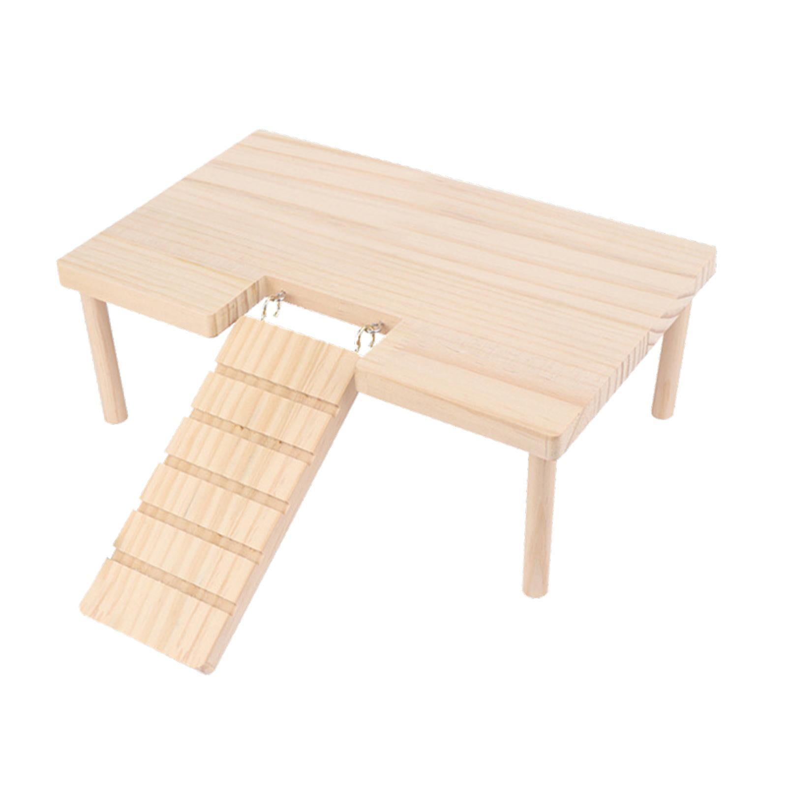 Plataformas De Madera Para Hámster, Juguete Con Escalera, Estable Para Ratas, Animales Pequeños, Hámster S