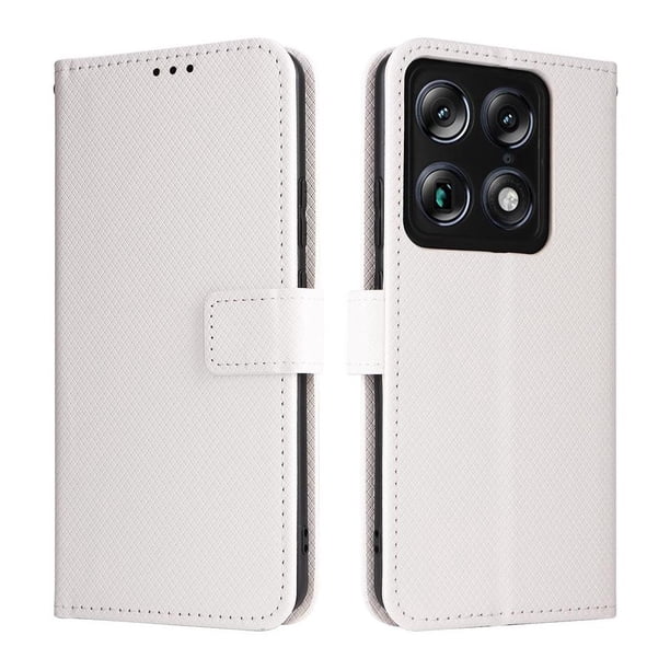 Funda Billetera para Motorola MOTO Edge 60S Pro con Ranuras y Soporte Blanco