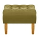 thumbnail image 1 of Pouf Wood 1c Felpa 04 Verde Musgo, 1 of 4