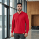 thumbnail image 2 of Polera Hombre Piqué Manga Larga Premium 60/40 Ideal Para Bordar Roja, 2 of 10