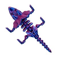 Soleio - Juguete Dinosaurio Triceratops Tornasol Impresión 3D Morado